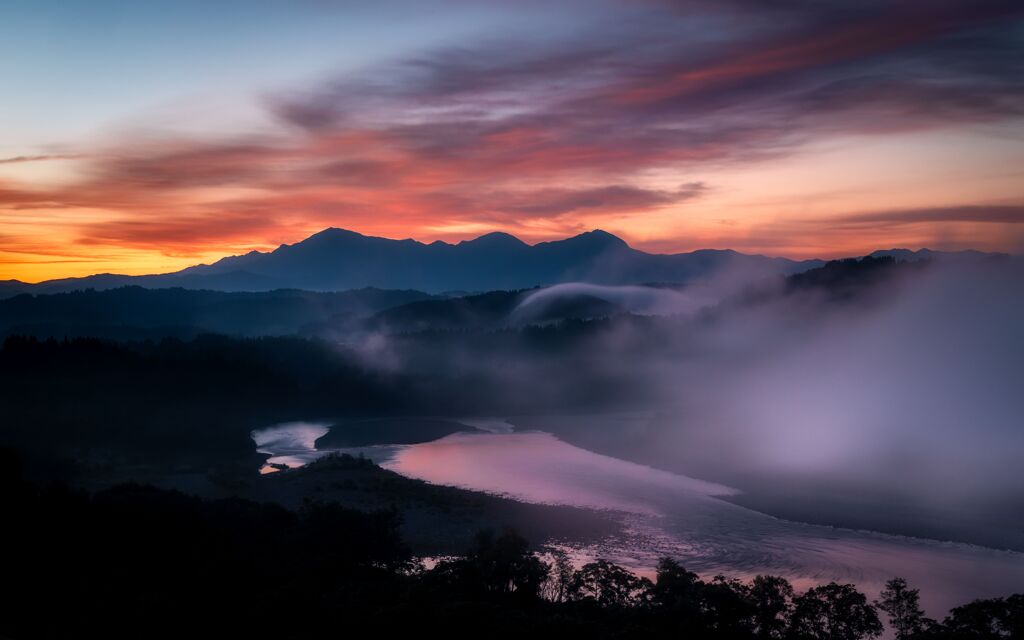 目覚めの越後三山