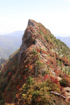 紅葉の石鎚山