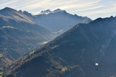 山で