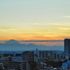 夕焼けの富士
