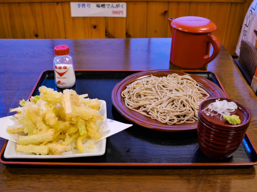鎌倉宮前そば。ネギ天せいろ。