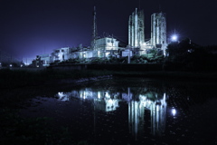 工場夜景　京都