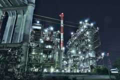 工場夜景　四日市