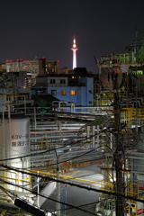 工場夜景　京都