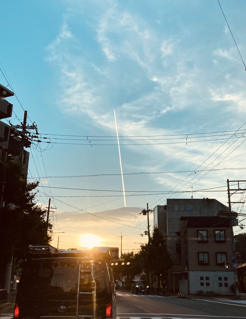 夏の終わり　帰り道
