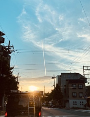 夏の終わり　帰り道