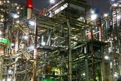 工場夜景　四日市