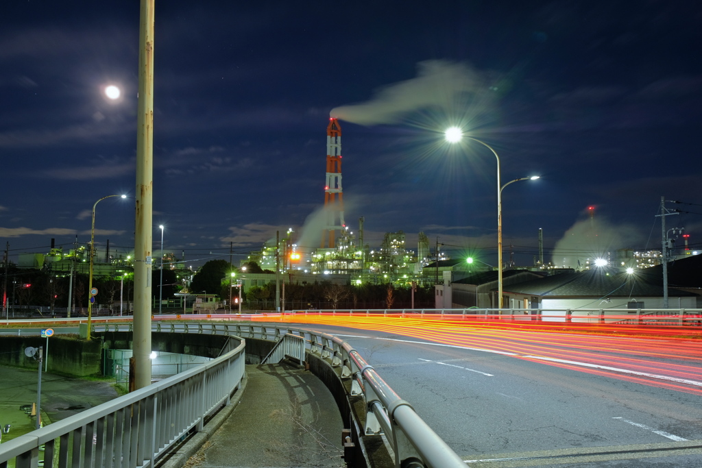 工場夜景　四日市