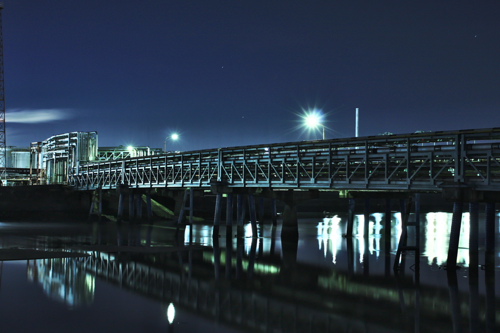 工場夜景　四日市