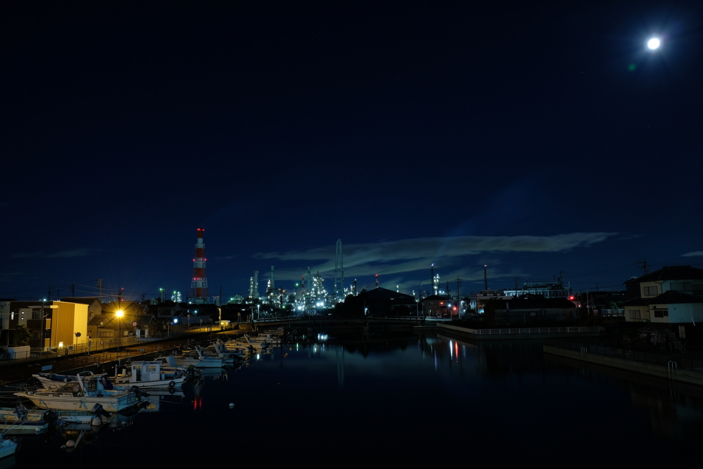 工場夜景　四日市