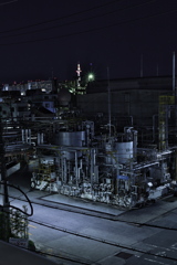 工場夜景　京都