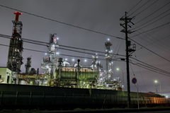 工場夜景　四日市