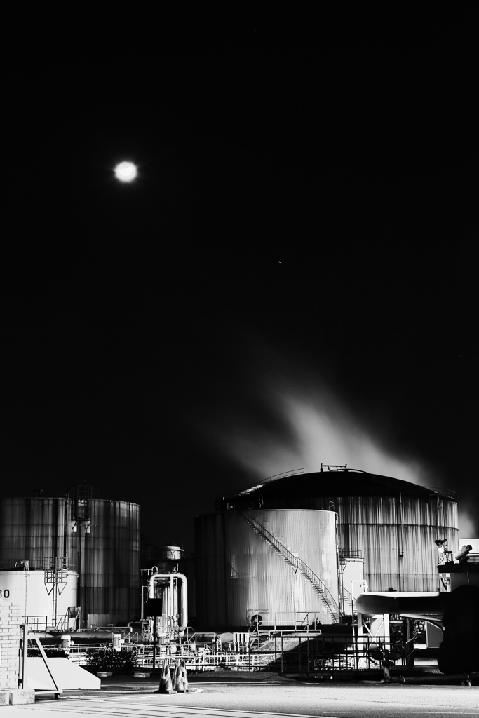 工場夜景　四日市