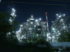 工場夜景　四日市