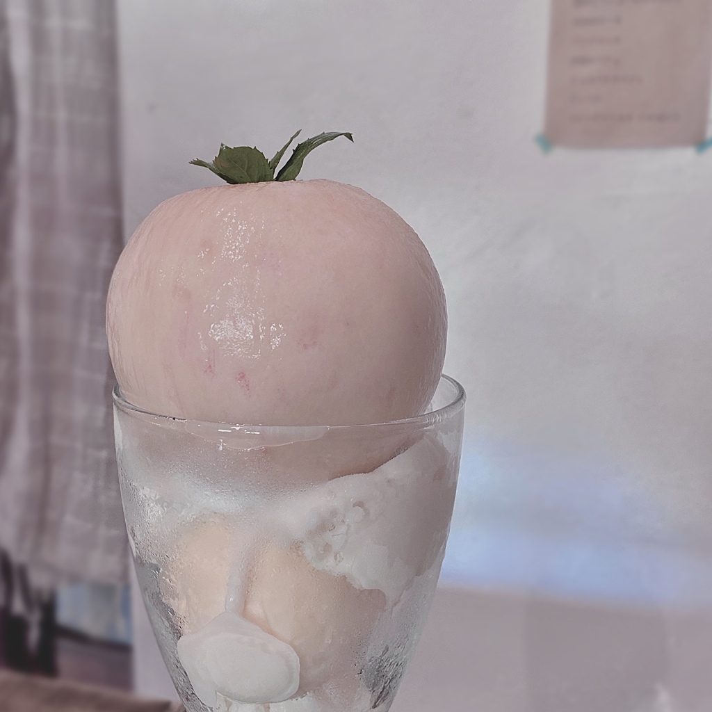 桃パフェ