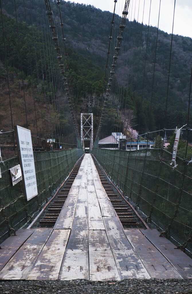 恐ろしいつり橋