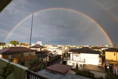 雨中の虹②