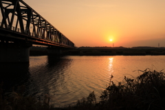 久慈川の鉄橋２