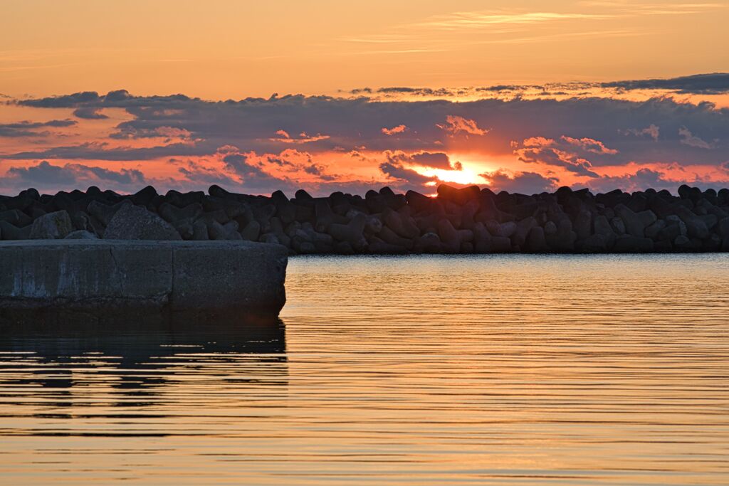 朝寄り道　河原子漁港　2021.02.24