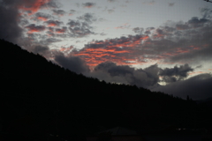 自宅の夕焼け