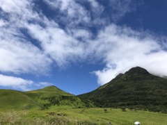 由布岳の青空