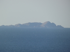 千枚田から見る舳倉島