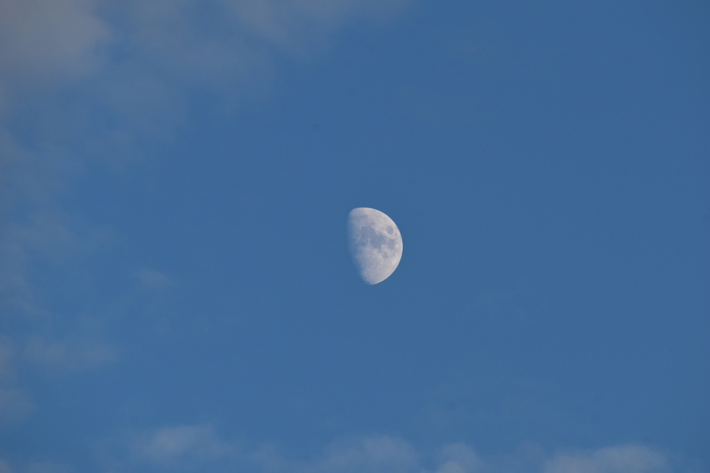 16時の月