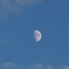 16時の月