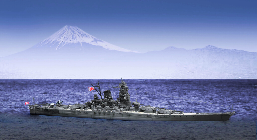 戦艦大和 駿河湾にて