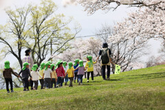 松本市城山公園にて