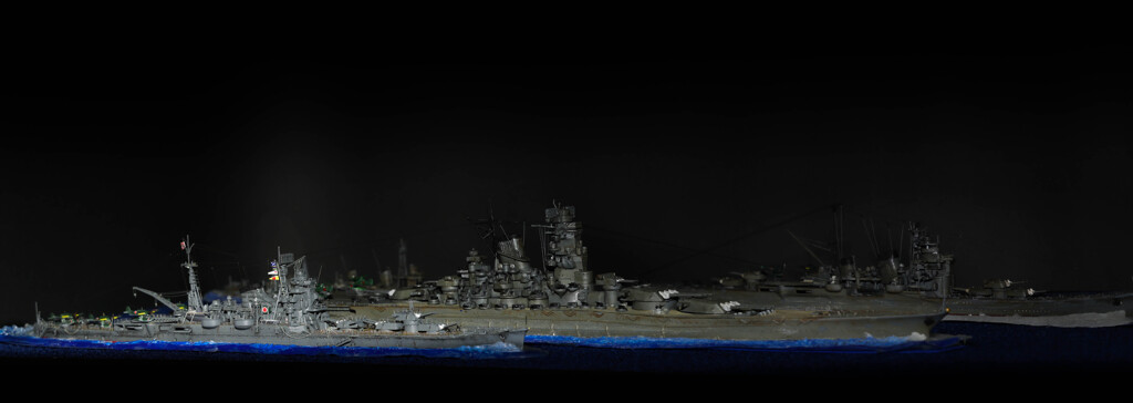 巡洋艦 筑摩　戦艦 大和　1/700モデル （その２）