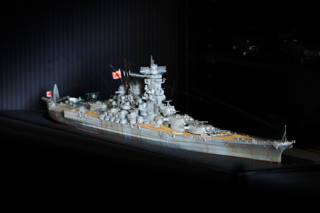 戦艦大和 1/700モデル（艦首フォーカス）