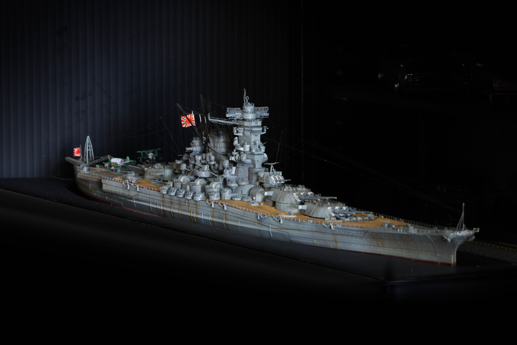 戦艦大和 1/700モデル（艦橋フォーカス）