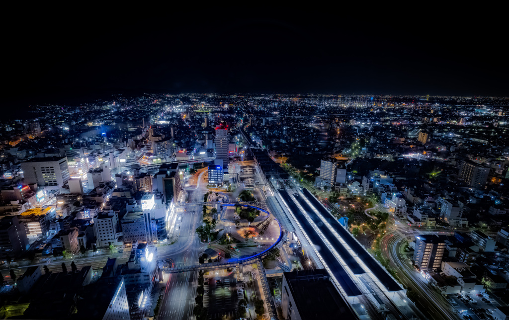 岐阜シティタワー43階からの夜景