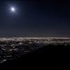 池田山からの夜景と中秋の名月