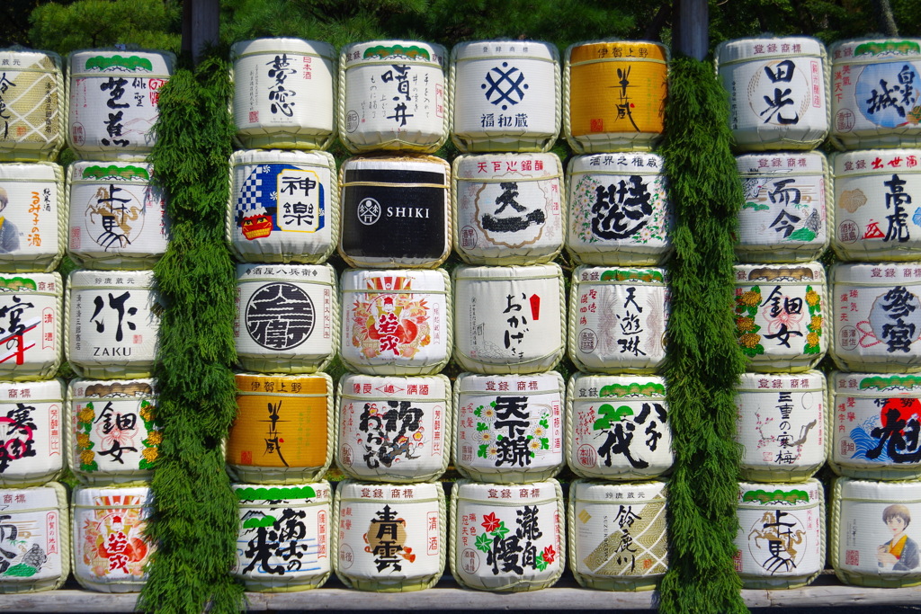 伊勢神宮の酒樽