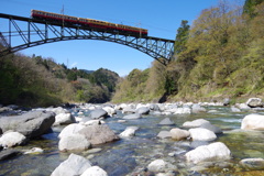 見上げる鉄橋