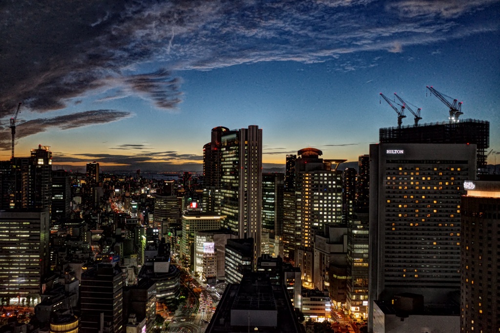 大阪夕景