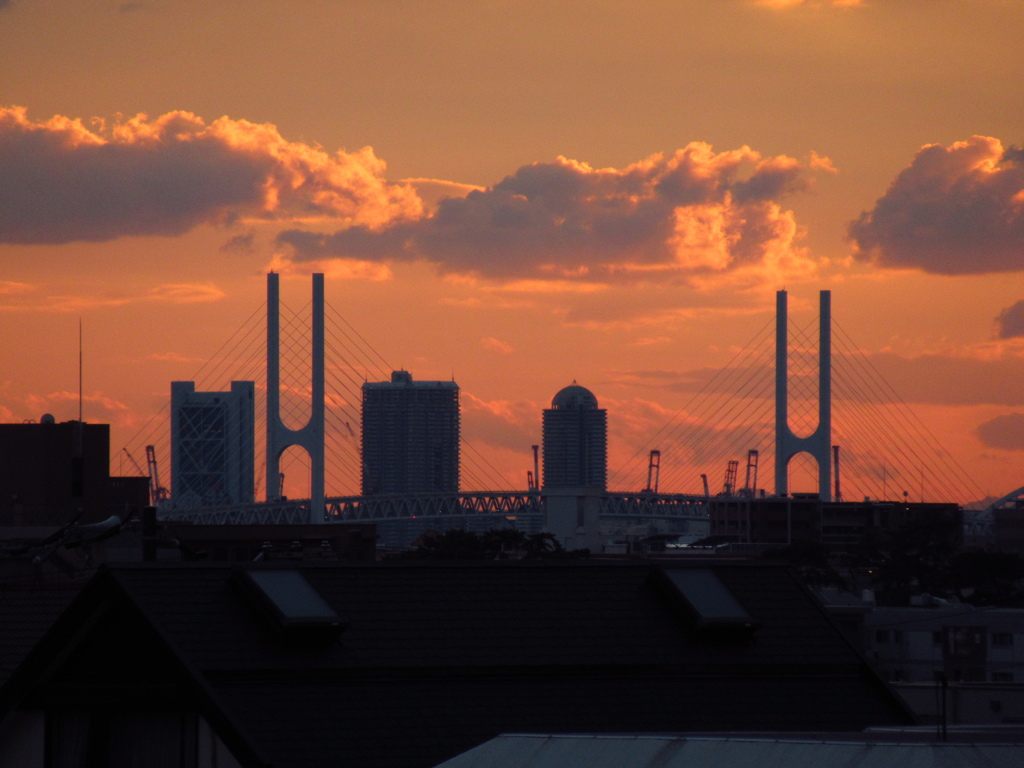 本日の夕景