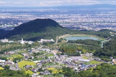 甲山と北山貯水池