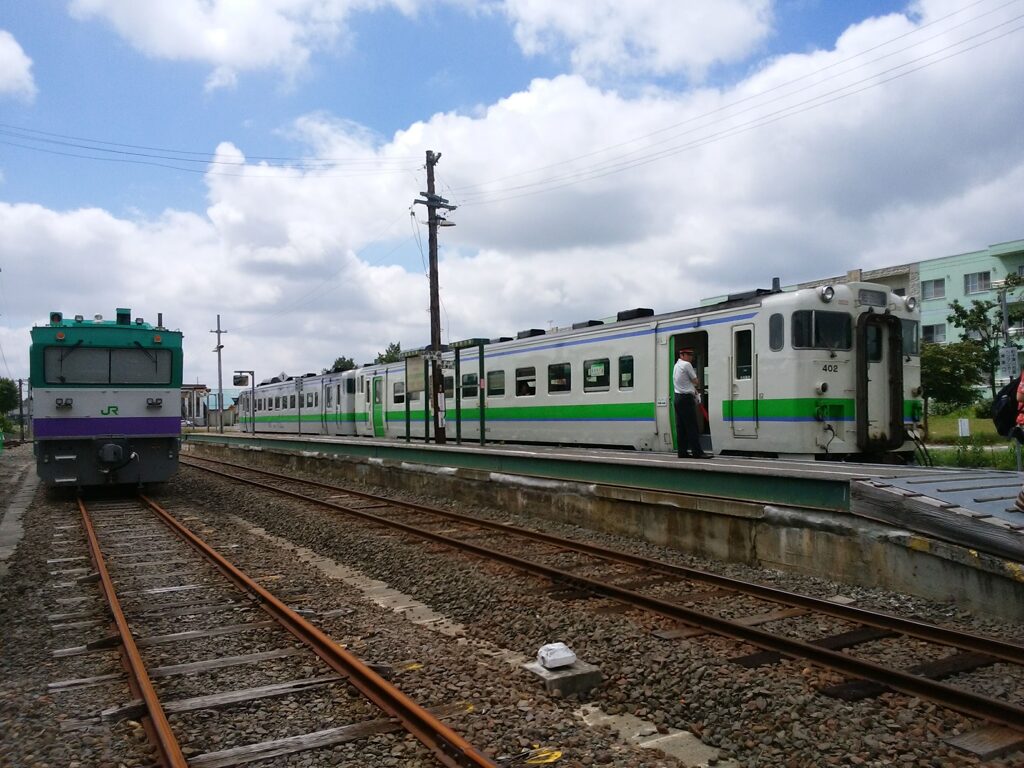 札沼線　石狩月形駅　ホーム