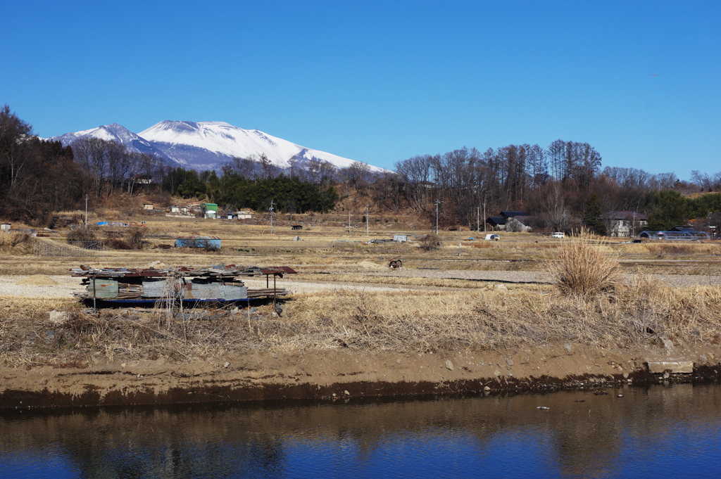 浅間山のある風景