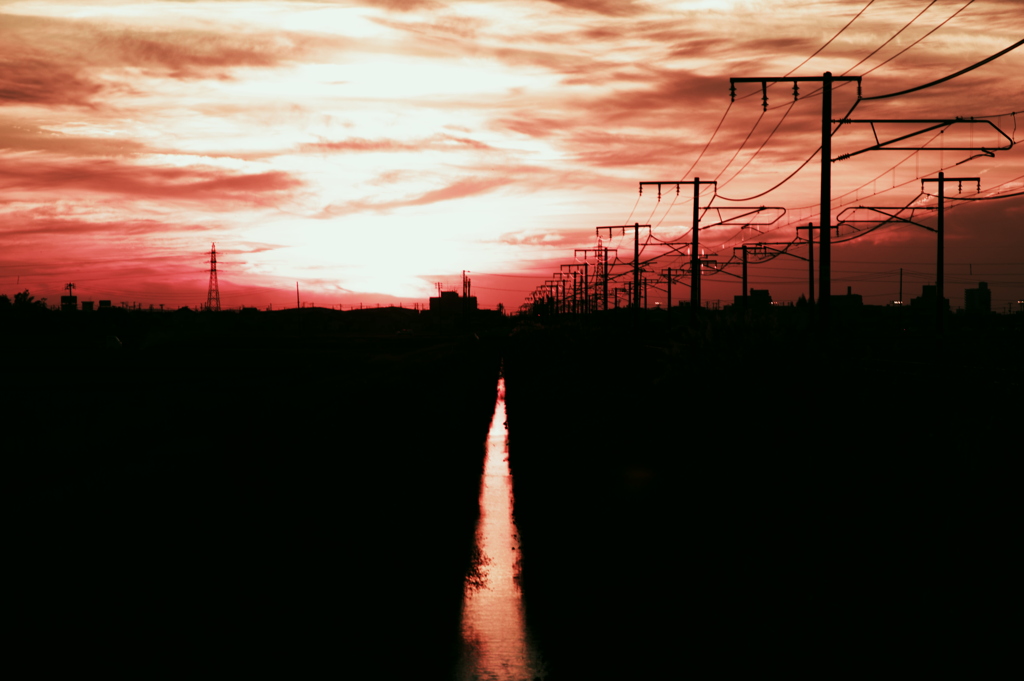Another帰路夕日