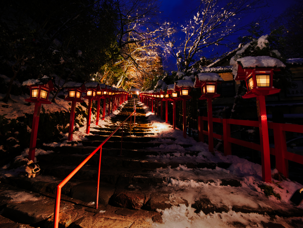 冬の貴船神社