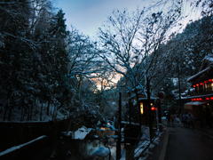暮れていく冬の京都