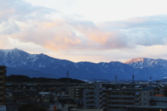 雪をかぶった脊振山