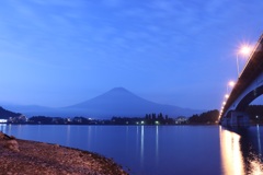 河口湖から富士山