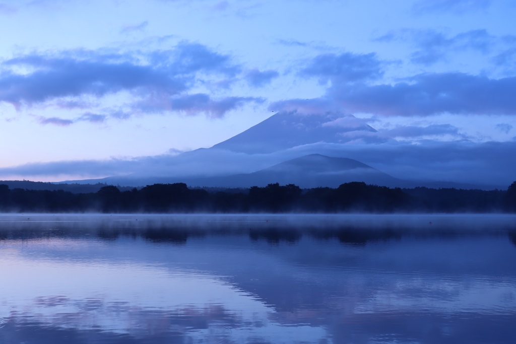 ！！！初投稿！！！精進湖から富士山