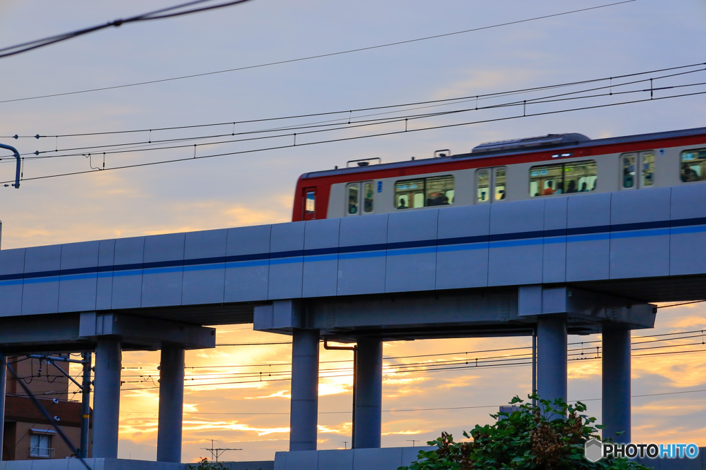 京急夕景