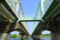 鉄橋間